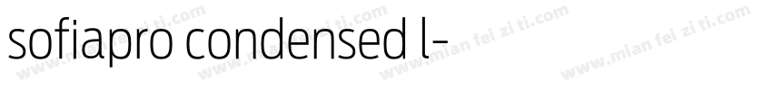 sofiapro condensed l字体转换
